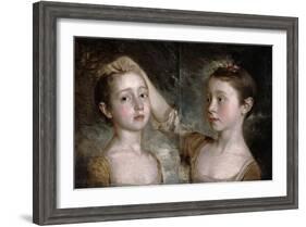 The Painter's Daughters Mary and Margaret, c.1758-Thomas Gainsborough-Framed Giclee Print