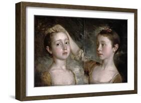 The Painter's Daughters Mary and Margaret, c.1758-Thomas Gainsborough-Framed Giclee Print