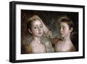 The Painter's Daughters Mary and Margaret, c.1758-Thomas Gainsborough-Framed Giclee Print