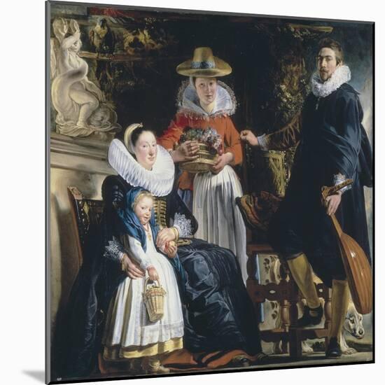 The Painter's Family-Jacob Jordaens-Mounted Giclee Print