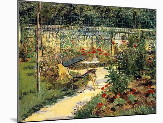 The Painter's Garden, 1881-Edouard Manet-Mounted Giclee Print