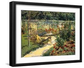 The Painter's Garden, 1881-Edouard Manet-Framed Giclee Print
