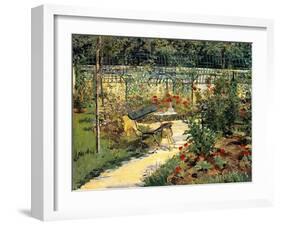 The Painter's Garden, 1881-Edouard Manet-Framed Giclee Print