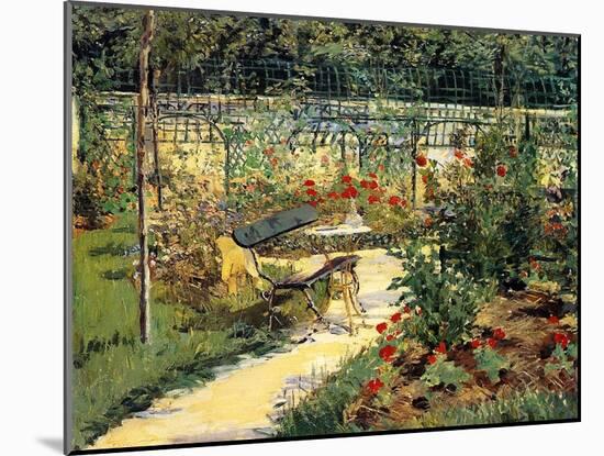 The Painter's Garden, 1881-Edouard Manet-Mounted Giclee Print