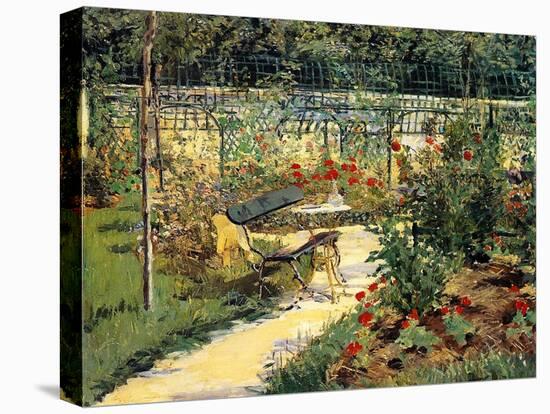The Painter's Garden, 1881-Edouard Manet-Stretched Canvas