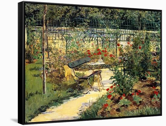 The Painter's Garden, 1881-Edouard Manet-Framed Stretched Canvas
