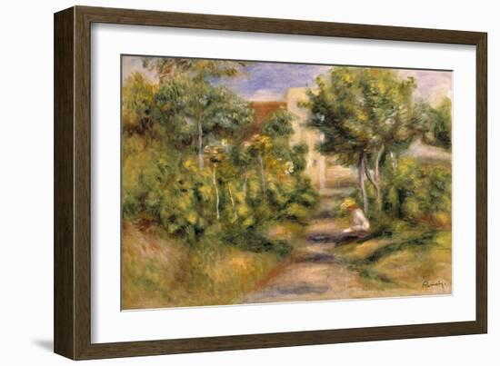 The Painter's Garden, Cagnes, c.1908-Pierre-Auguste Renoir-Framed Giclee Print