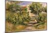 The Painter's Garden, Cagnes, c.1908-Pierre-Auguste Renoir-Mounted Giclee Print