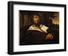 The Painter's Self-Portrait Wounds. (Oil on Canvas, 1866)-Gustave Courbet-Framed Giclee Print