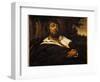 The Painter's Self-Portrait Wounds. (Oil on Canvas, 1866)-Gustave Courbet-Framed Giclee Print