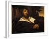 The Painter's Self-Portrait Wounds. (Oil on Canvas, 1866)-Gustave Courbet-Framed Giclee Print