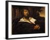 The Painter's Self-Portrait Wounds. (Oil on Canvas, 1866)-Gustave Courbet-Framed Giclee Print