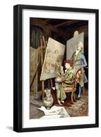 The Painter's Studio-Giuseppe Signorini-Framed Giclee Print