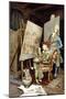 The Painter's Studio-Giuseppe Signorini-Mounted Giclee Print