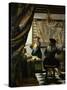 The Painter (Vermeer's Self-Portrait) and His Model as Klio-Johannes Vermeer-Stretched Canvas