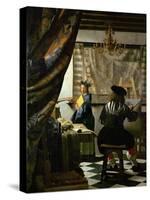 The Painter (Vermeer's Self-Portrait) and His Model as Klio-Johannes Vermeer-Stretched Canvas