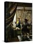 The Painter (Vermeer's Self-Portrait) and His Model as Klio-Johannes Vermeer-Stretched Canvas