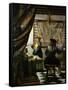 The Painter (Vermeer's Self-Portrait) and His Model as Klio-Johannes Vermeer-Framed Stretched Canvas
