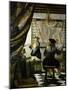 The painter (Vermeers self-portrait) and his model as Klio.-Johannes Vermeer-Mounted Giclee Print