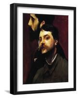 The Painters François Flameng and Paul Helleu, C.1880-William Adolphe Bouguereau-Framed Giclee Print