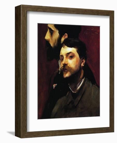 The Painters François Flameng and Paul Helleu, C.1880-William Adolphe Bouguereau-Framed Giclee Print