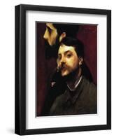 The Painters François Flameng and Paul Helleu, C.1880-William Adolphe Bouguereau-Framed Giclee Print