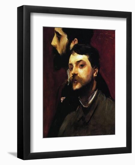 The Painters François Flameng and Paul Helleu, C.1880-William Adolphe Bouguereau-Framed Giclee Print