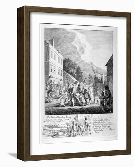 The Painters March from Finchly..., 1753-Paul Sandby-Framed Giclee Print