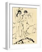 The Pair, C.1907-Ernst Ludwig Kirchner-Framed Giclee Print