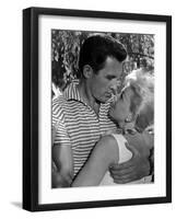 The Pajama Game, John Raitt, Doris Day, 1957-null-Framed Photo