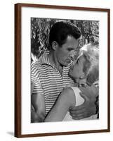 The Pajama Game, John Raitt, Doris Day, 1957-null-Framed Photo