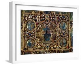 The Pala D'Oro, Detail of Christ in Majesty with the Evangelists-Byzantine-Framed Giclee Print