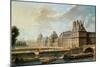 The Palace and Garden of the Tuileries, 1757-Nicolas Jean Baptiste Raguenet-Mounted Giclee Print