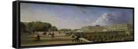 The Palace and Terrace at Versailles, C.1825-35-William Cowen-Framed Stretched Canvas