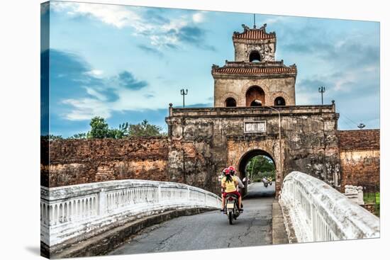 The Palace Gate, Imperial Palace Moat, Vietnam-06photo-Stretched Canvas