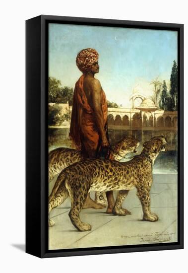 The Palace Guard with Two Leopards-Jean Joseph Benjamin Constant-Framed Stretched Canvas