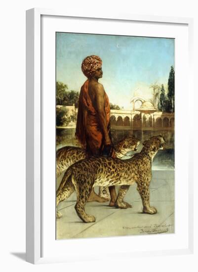 The Palace Guard with Two Leopards-Jean Joseph Benjamin Constant-Framed Giclee Print