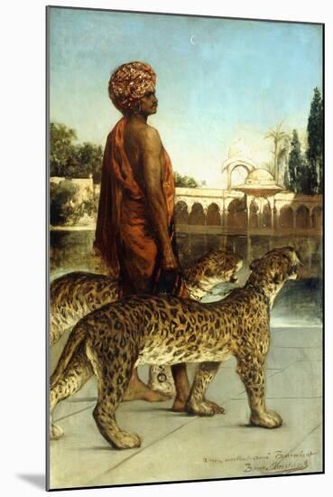 The Palace Guard with Two Leopards-Jean Joseph Benjamin Constant-Mounted Giclee Print