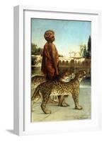 The Palace Guard with Two Leopards-Jean Joseph Benjamin Constant-Framed Giclee Print