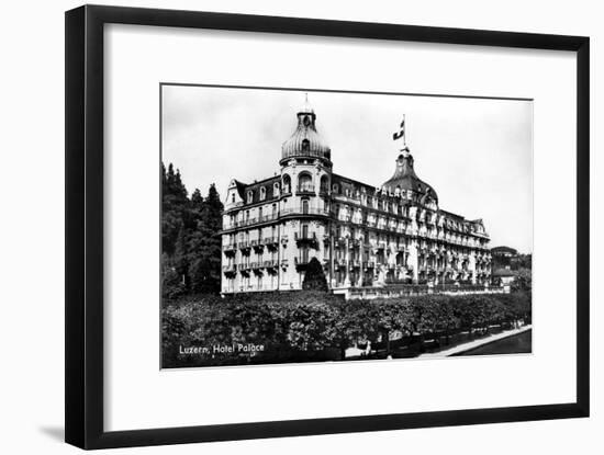 The Palace Hotel, Lucerne, Switzerland, Early 20th Century-null-Framed Giclee Print