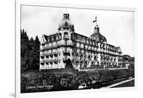 The Palace Hotel, Lucerne, Switzerland, Early 20th Century-null-Framed Giclee Print