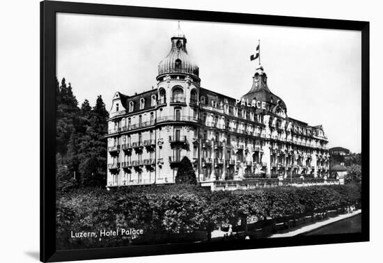 The Palace Hotel, Lucerne, Switzerland, Early 20th Century-null-Framed Giclee Print