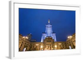 The Palace of Culture and Science, a Gift from the Ussr to Poland in 1955. Warsaw, Poland-Mauricio Abreu-Framed Photographic Print