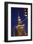 The Palace of Culture and Science at Night-Jon Hicks-Framed Photographic Print