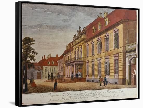 The Palace of Prince Ferdinand of Prussia, Berlin-Johann Carl Wilhelm Rosenberg-Framed Stretched Canvas