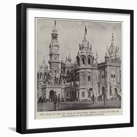 The Palace of the New Rajah of Kolhapore-null-Framed Giclee Print