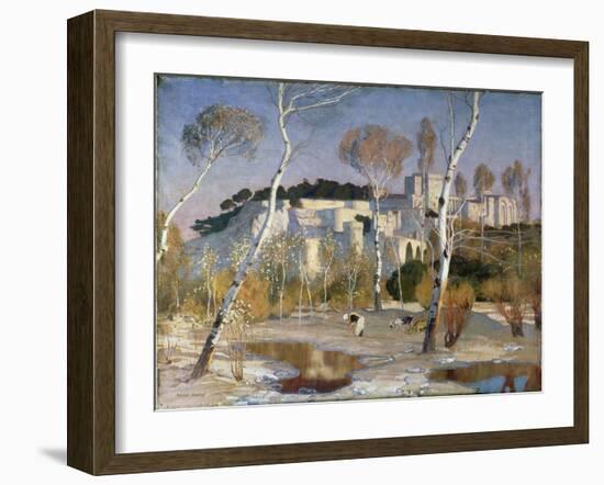 The Palace of the Popes, Avignon-Adrian Scott Stokes-Framed Giclee Print