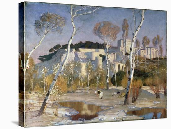 The Palace of the Popes, Avignon-Adrian Scott Stokes-Stretched Canvas