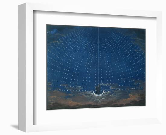 The Palace of the Queen of the Night, Set Design for 'The Magic Flute' by Wolfgang Amadeus Mozart-Schinkel-Framed Premium Giclee Print