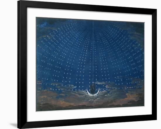 The Palace of the Queen of the Night, Set Design for 'The Magic Flute' by Wolfgang Amadeus Mozart-Schinkel-Framed Giclee Print